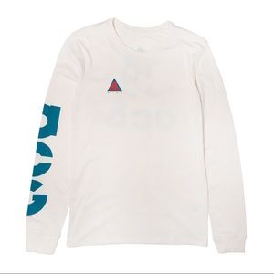 Nike acg white orange blue long sleeve shirt